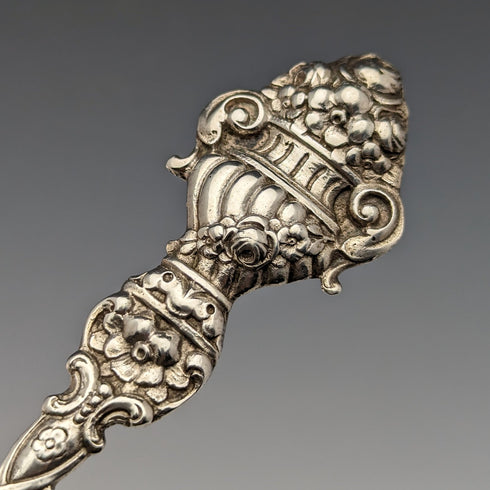 1900 年左右德國古董歐式銀質蛋糕餐具